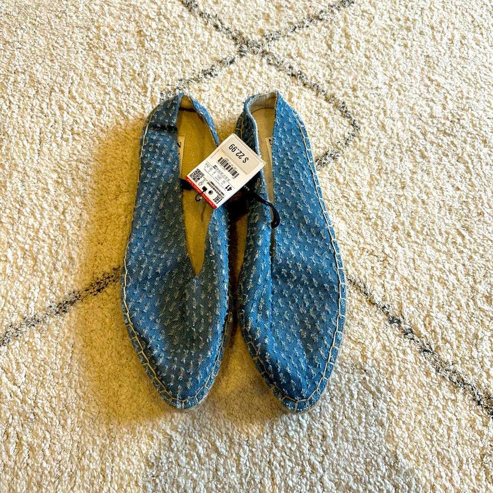 Zara denim mules